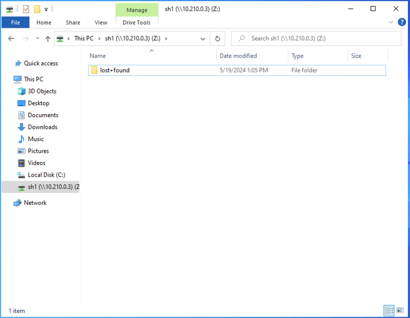 Mapped Network Drive